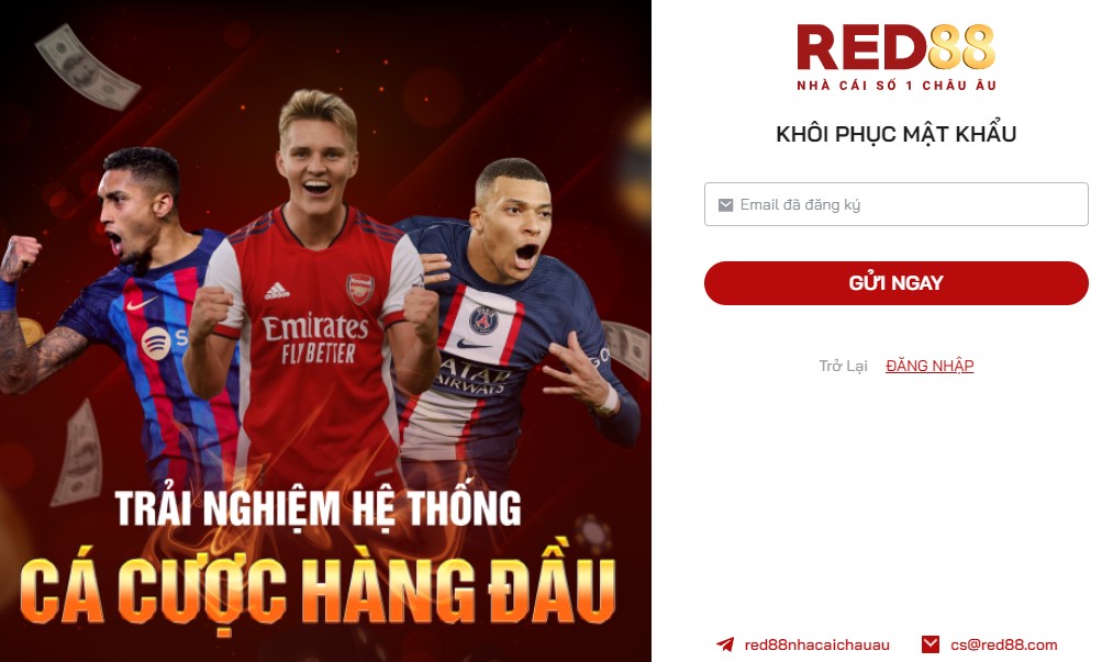 hướng dẫn khôi phục mật khẩu cho người chơi red88