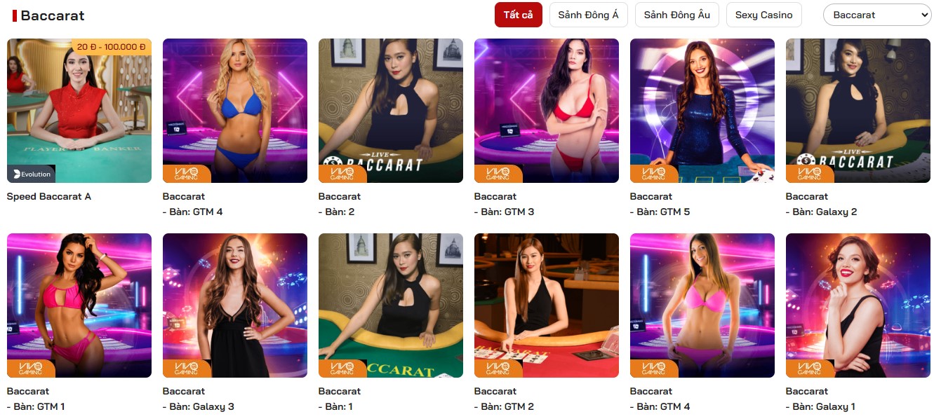 giới thiệu baccarat red88