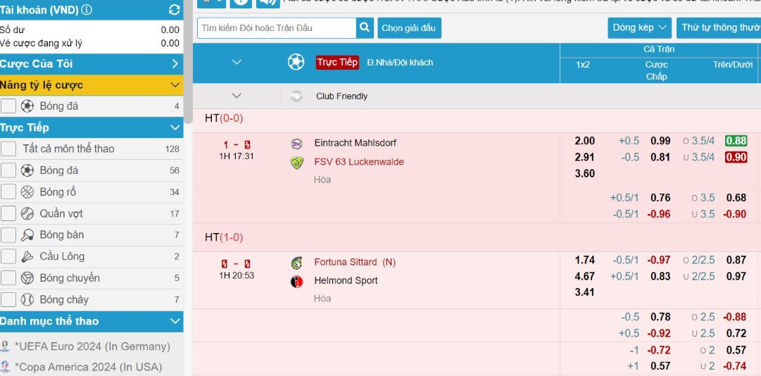 sảnh cá cược thể thao msports